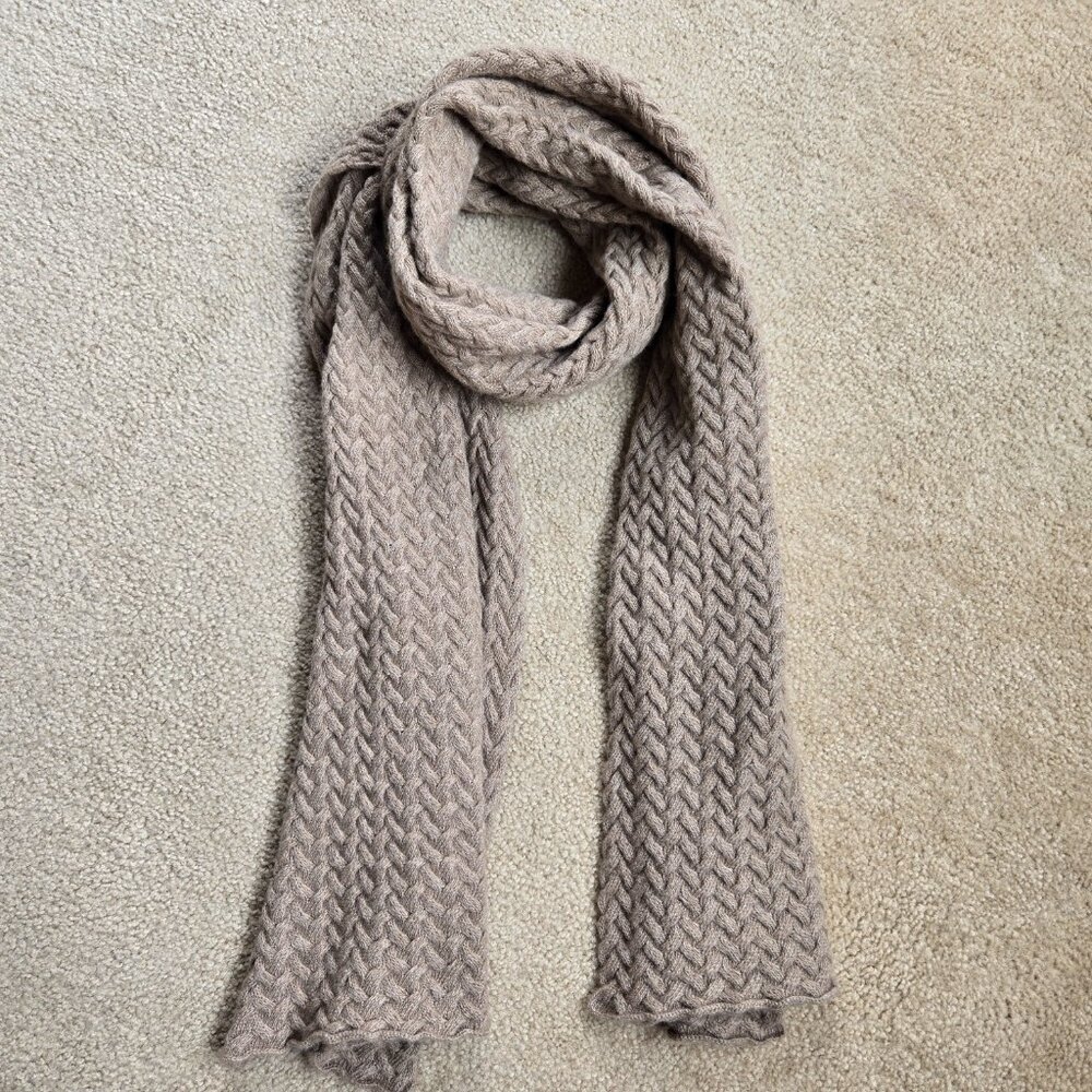 Portolano Thick Oversized Cashmere/Silk/Wool Scarf - Picture 2 of 11